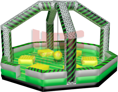 Ninja Warrior Dome 8 Players - Ninja Warrior Dome Inflatable Game Clipart (640x480), Png Download