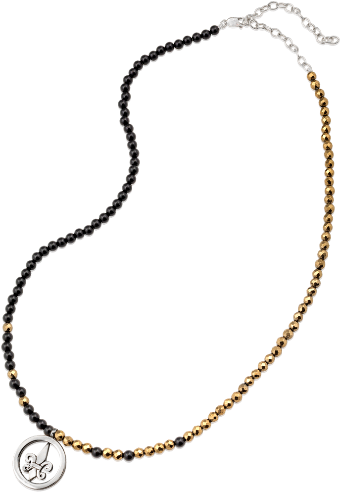 Sheared Fleur De Lis Amulet Necklace - Necklace Clipart (1520x1020), Png Download