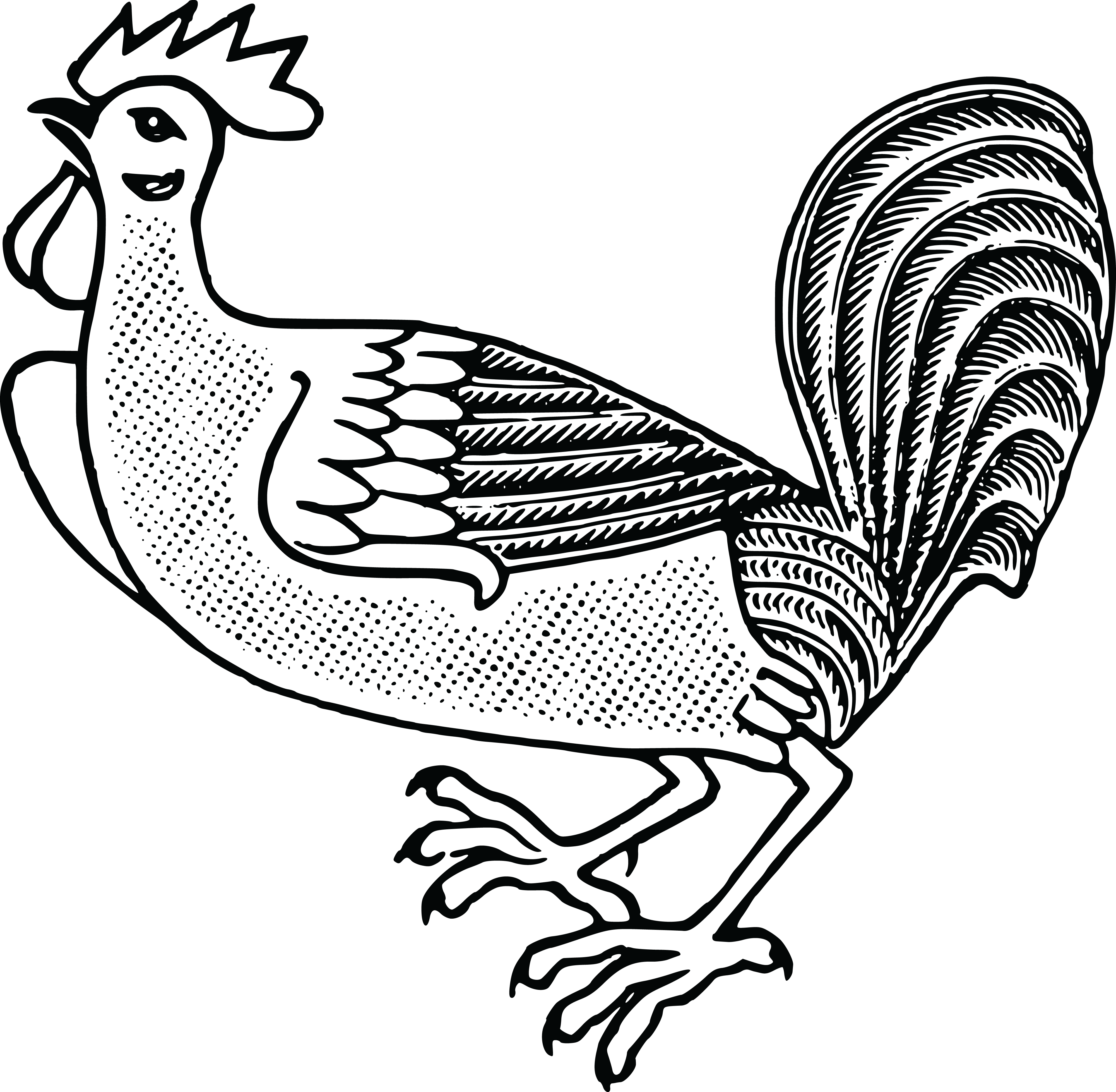 Free Clipart Of A Rooster - Rooster - Png Download (4000x3912), Png Download