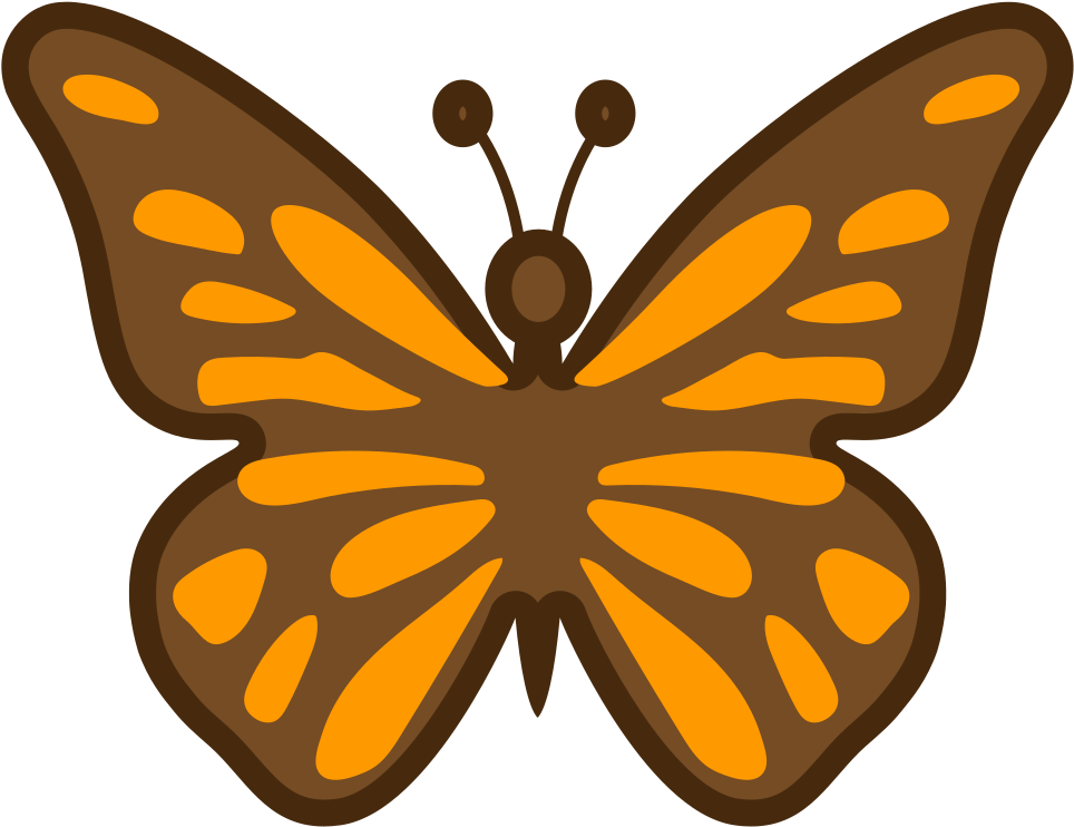 Emoji Clipart Butterfly - Emoji Mariposa - Png Download (1024x1024), Png Download