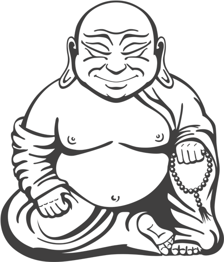 Easy At Getdrawings Com - Print And Décor Buddha Wall Decal Removable Sticker Clipart (800x550), Png Download