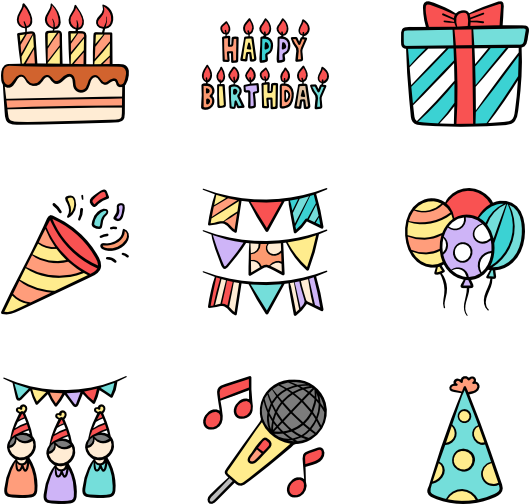 Birthday Clipart (600x564), Png Download