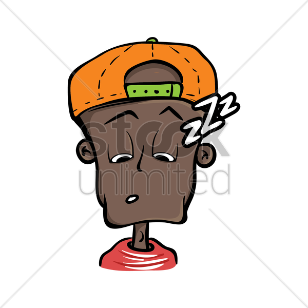 Boy With Cap Feeling Sleepy Vector Image - Clipart Disoriented - Png Download (600x600), Png Download