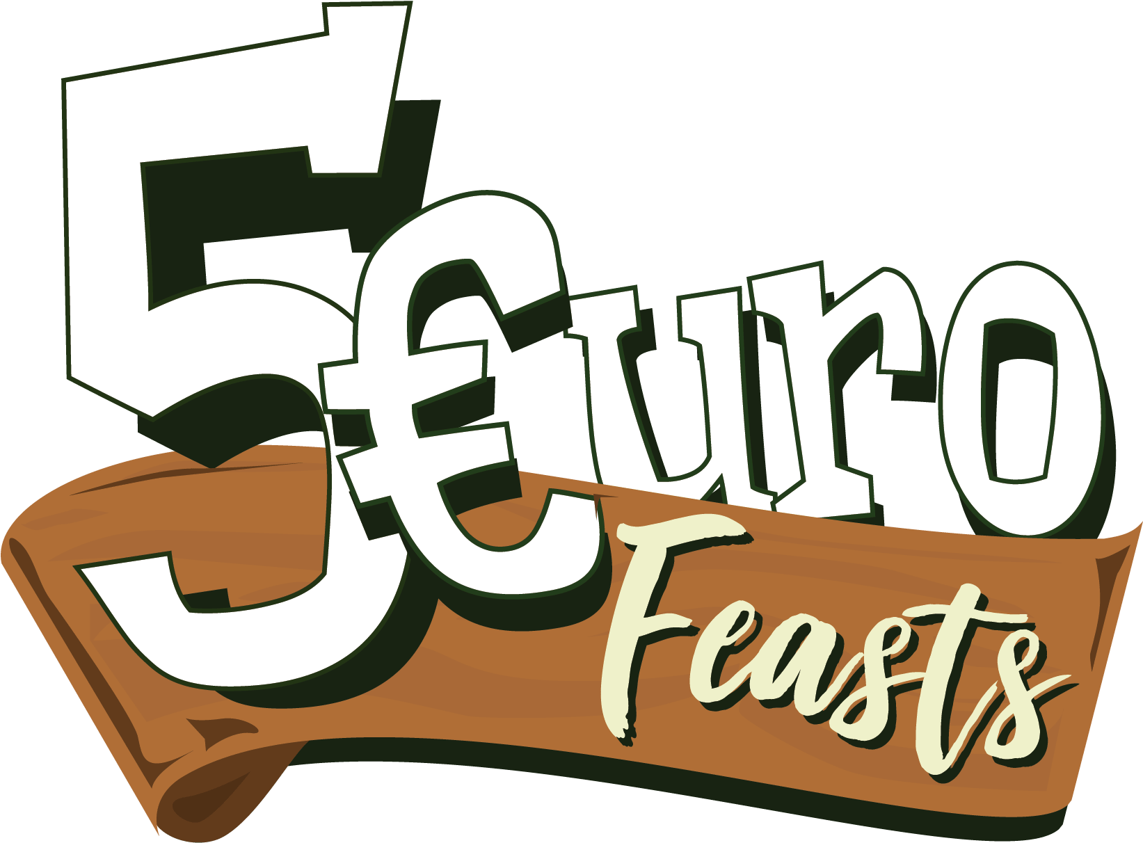 €5 Feast - Calligraphy Clipart (1673x1252), Png Download