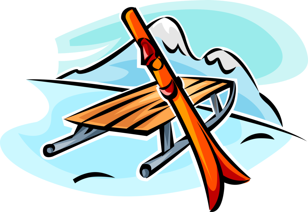 Outdoors Clipart Mountain Resort - Sled - Png Download (1017x700), Png Download