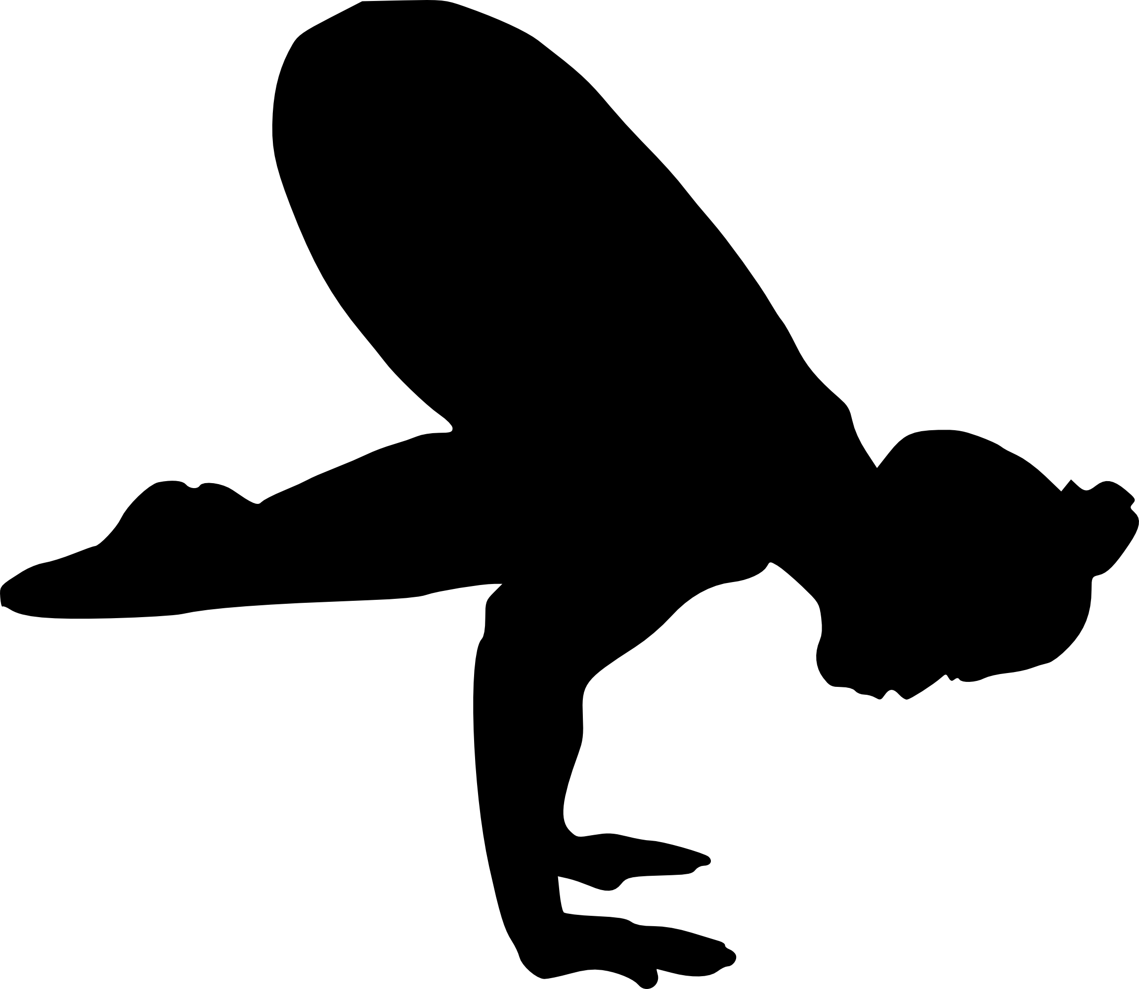 Fitness Silhouette Png - Portable Network Graphics Clipart (850x738), Png Download