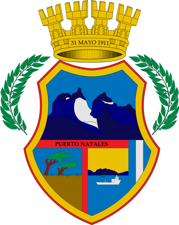 Escudo De La Comuna De Puerto Natales City Logo, Coat Clipart (640x788), Png Download
