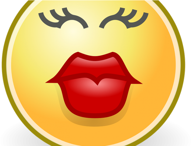 Kiss Smiley Clipart Vector - Smiley Face Kiss - Png Download (640x480), Png Download