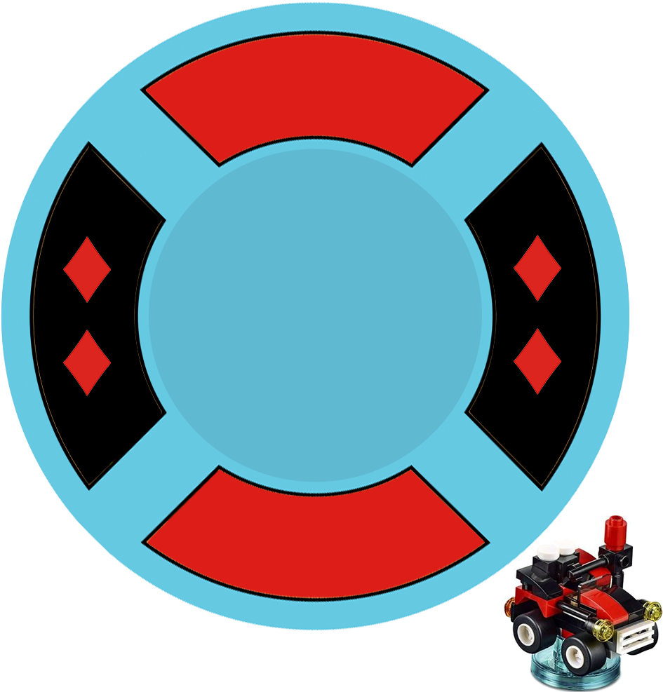 Lego Dimensions Wave 3 Toy Tag - Lego Dimensions Dc Joker Harley Team Pack Clipart (1000x1000), Png Download