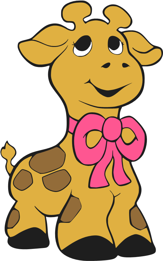 Printable Giraffe Shabby, Baby Shower Templates, Baby - Cartoon Clipart (564x885), Png Download