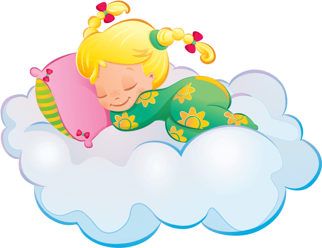 Asleep Girl ⇄ - Illustration Clipart (700x700), Png Download