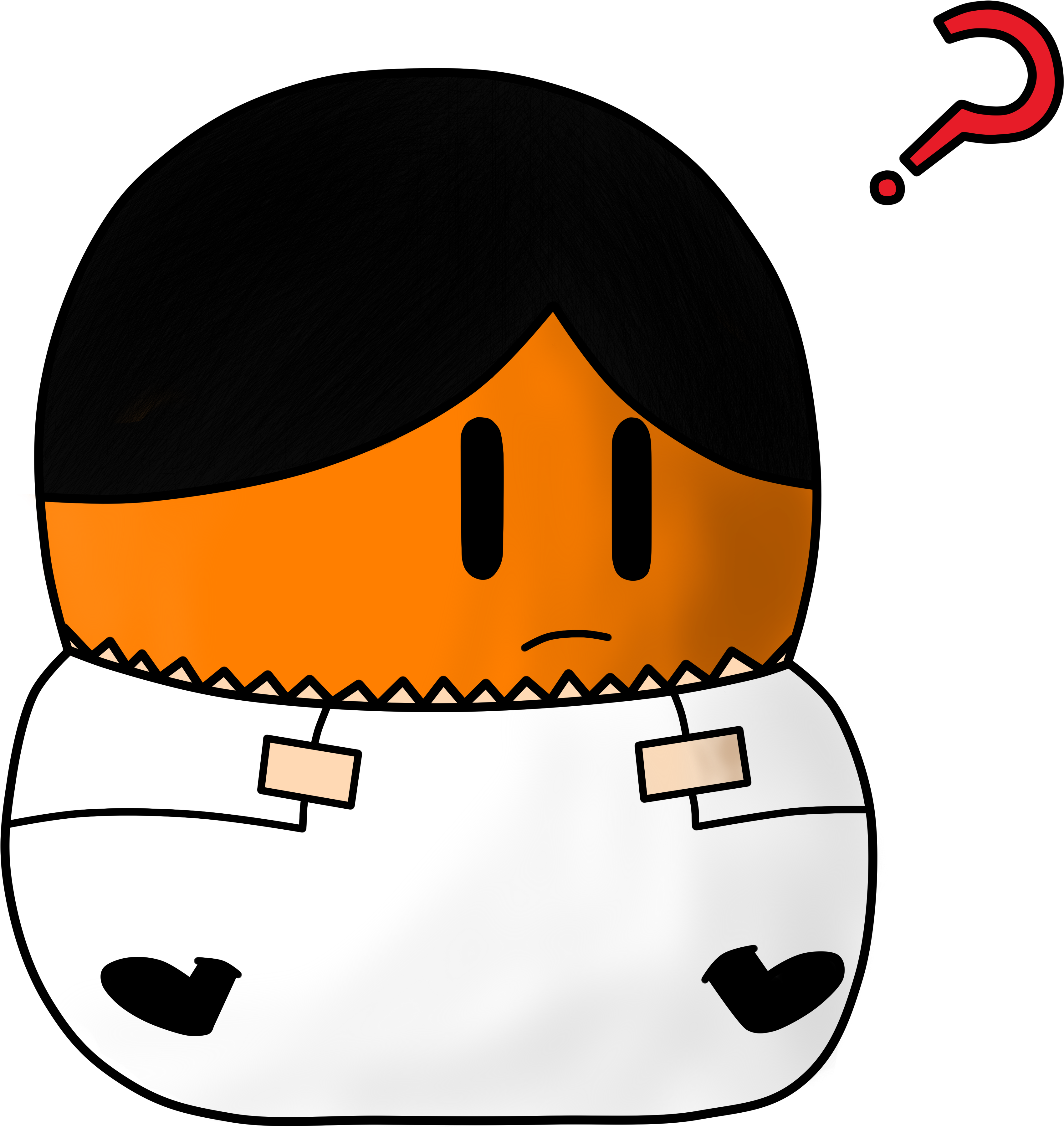 Orange Ball Inflated Diaper - Orange Ball Pink Ball Clipart (3700x4042), Png Download