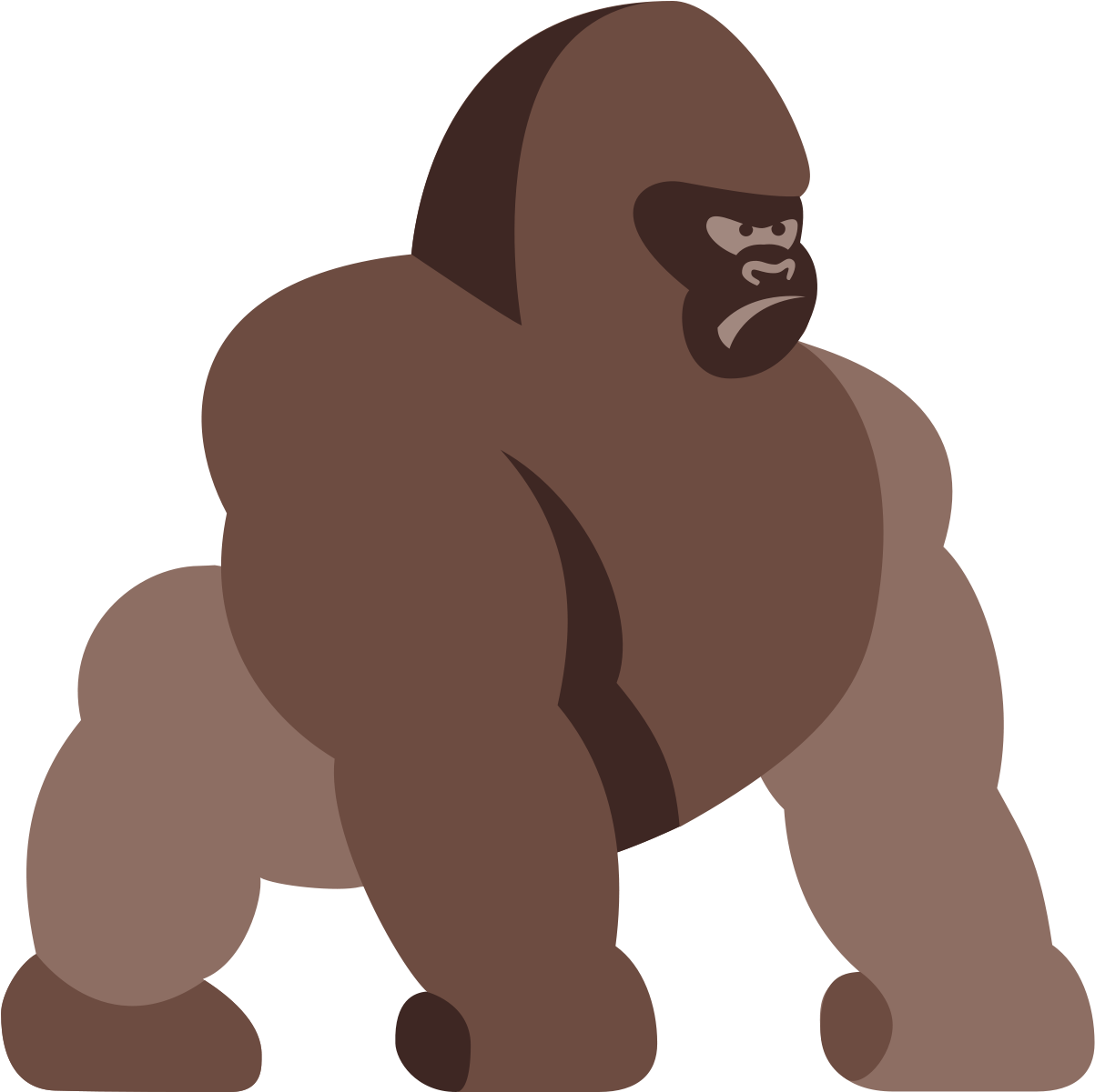 Gorilla Icon - Brainilis - Brain Games Clipart (1600x1600), Png Download