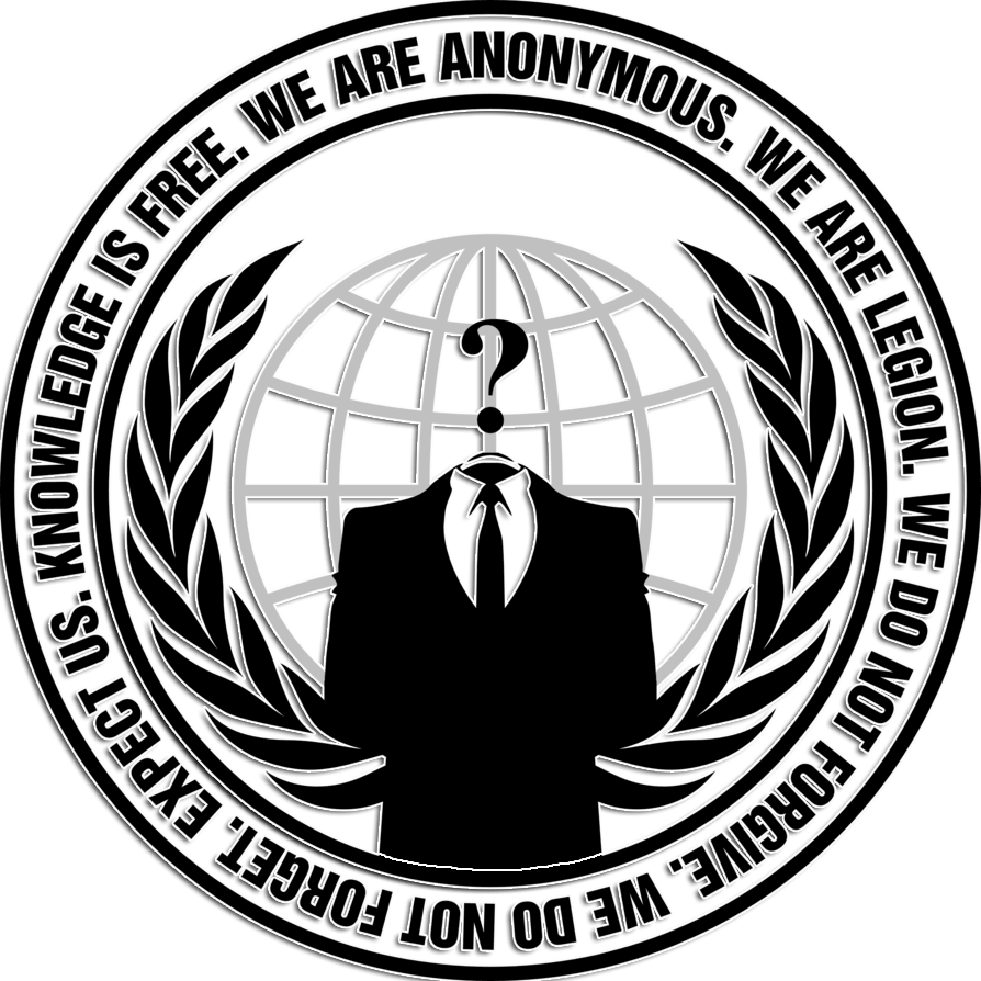 Animated We Are Anonymous Legion Do Not Clipart (894x894), Png Download