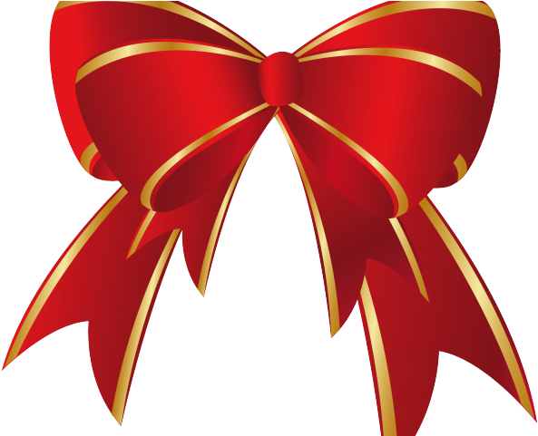 Ribbon Clipart Christmas - Red Christmas Bow Clipart - Png Download (640x480), Png Download