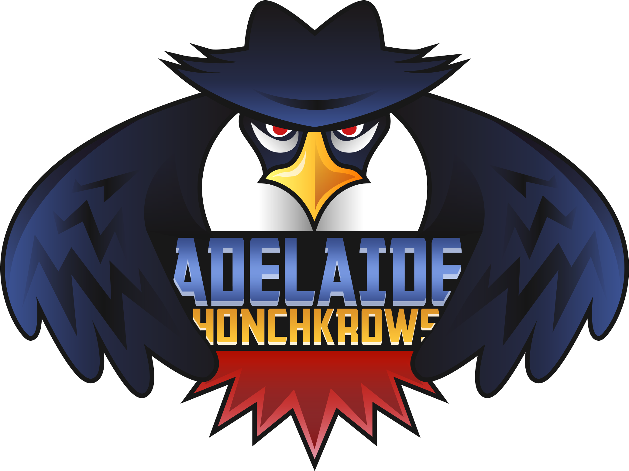 Adelaide Honchkrows - Sports League Clipart (2200x1700), Png Download