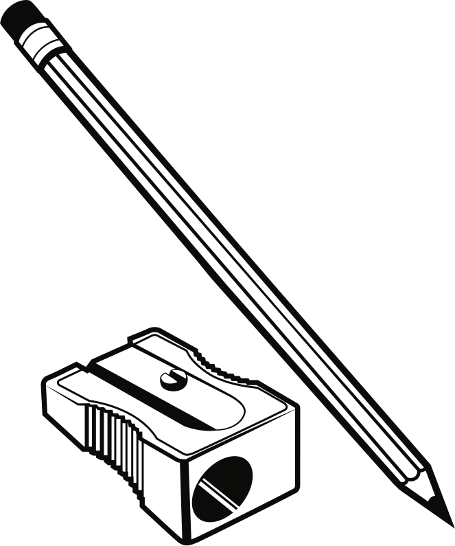 Pencil Sharpeners Line Art Description Technology - Pencil Sharpener Clipart (626x750), Png Download