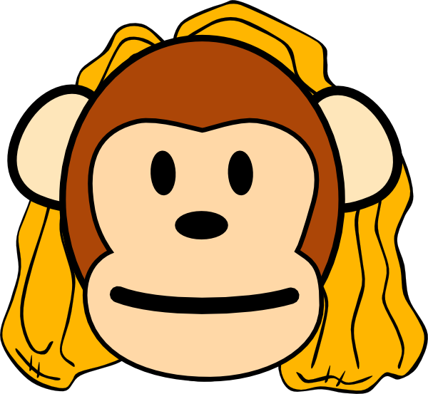Mother Monkey Cartoon Png Clipart (600x553), Png Download