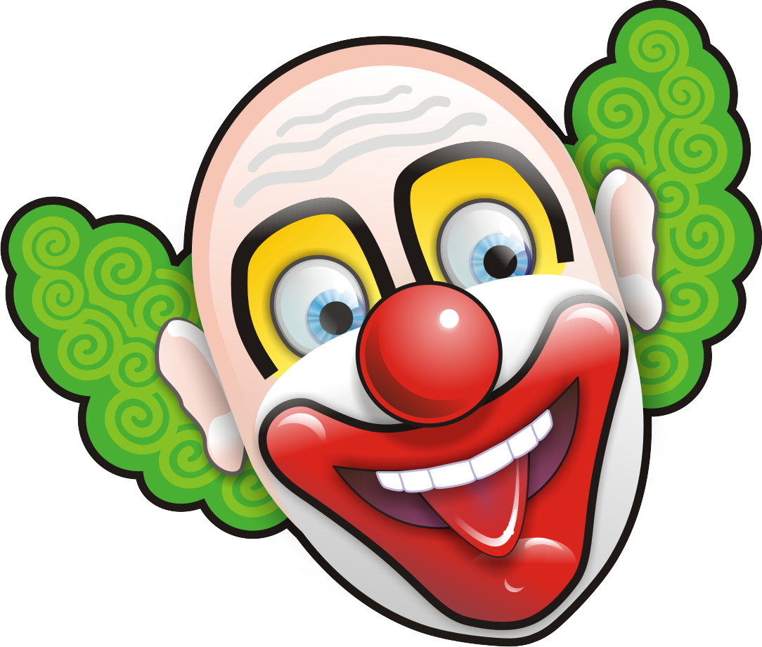 Clowns - Clown Face Clipart (1084x920), Png Download