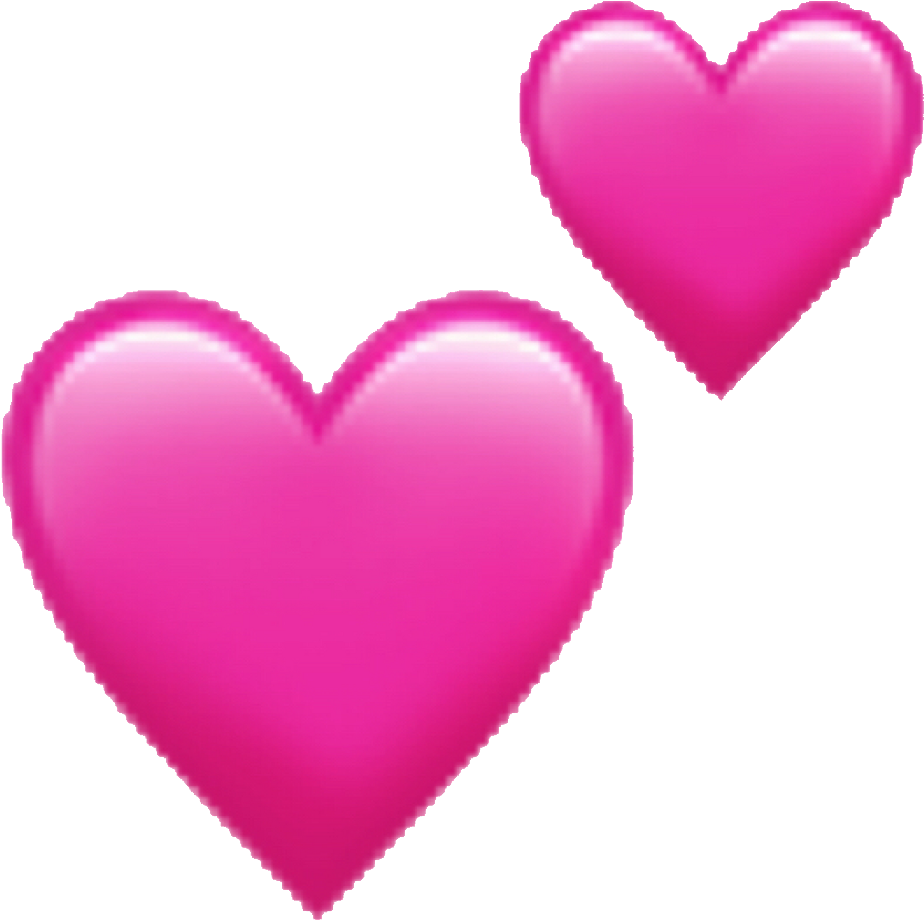 Pink Heart Emoji Png Clipart (958x952), Png Download