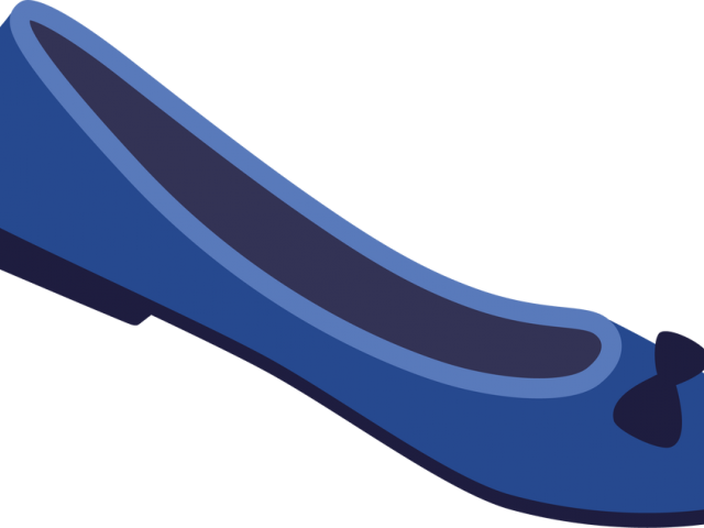 Flat Shoes Clipart Red - Ballet Flat - Png Download (640x480), Png Download