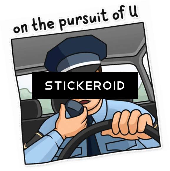 On The Pursuit Of U Police - Cartoon Clipart (577x578), Png Download