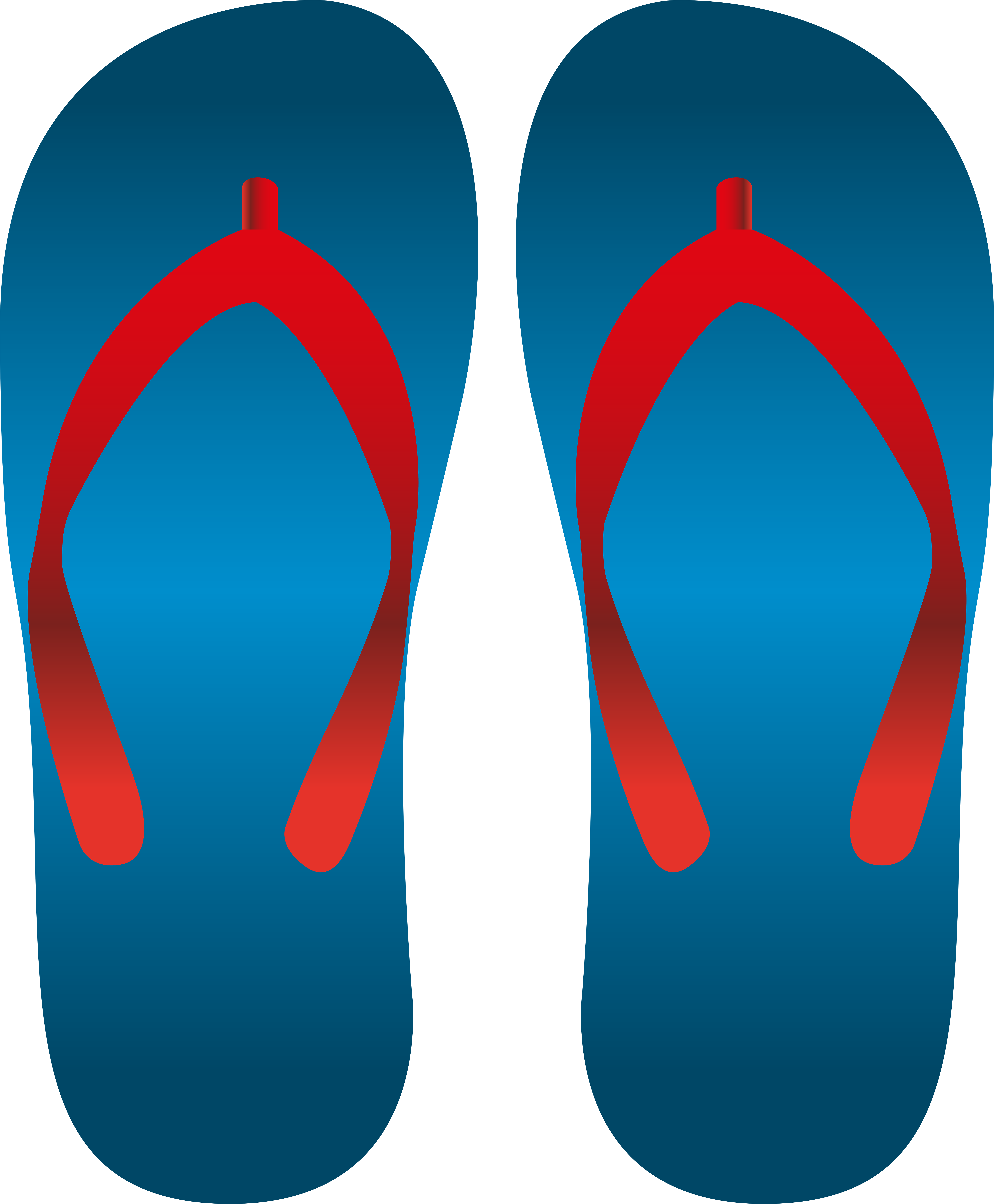Blue Flip Flops Png Clip Art Transparent Png (6604x8000), Png Download
