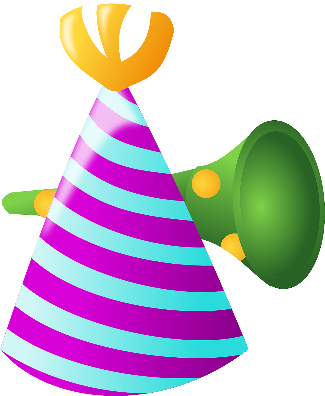 80th Birthday Clip Art Cliparts - Chapeau De Fête Dessin - Png Download (670x800), Png Download