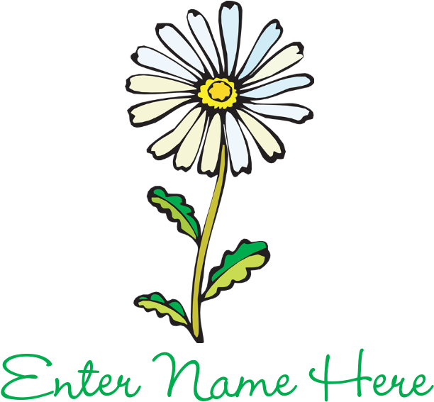 Favorite - Personalized Daisy Mousepad Clipart (700x700), Png Download