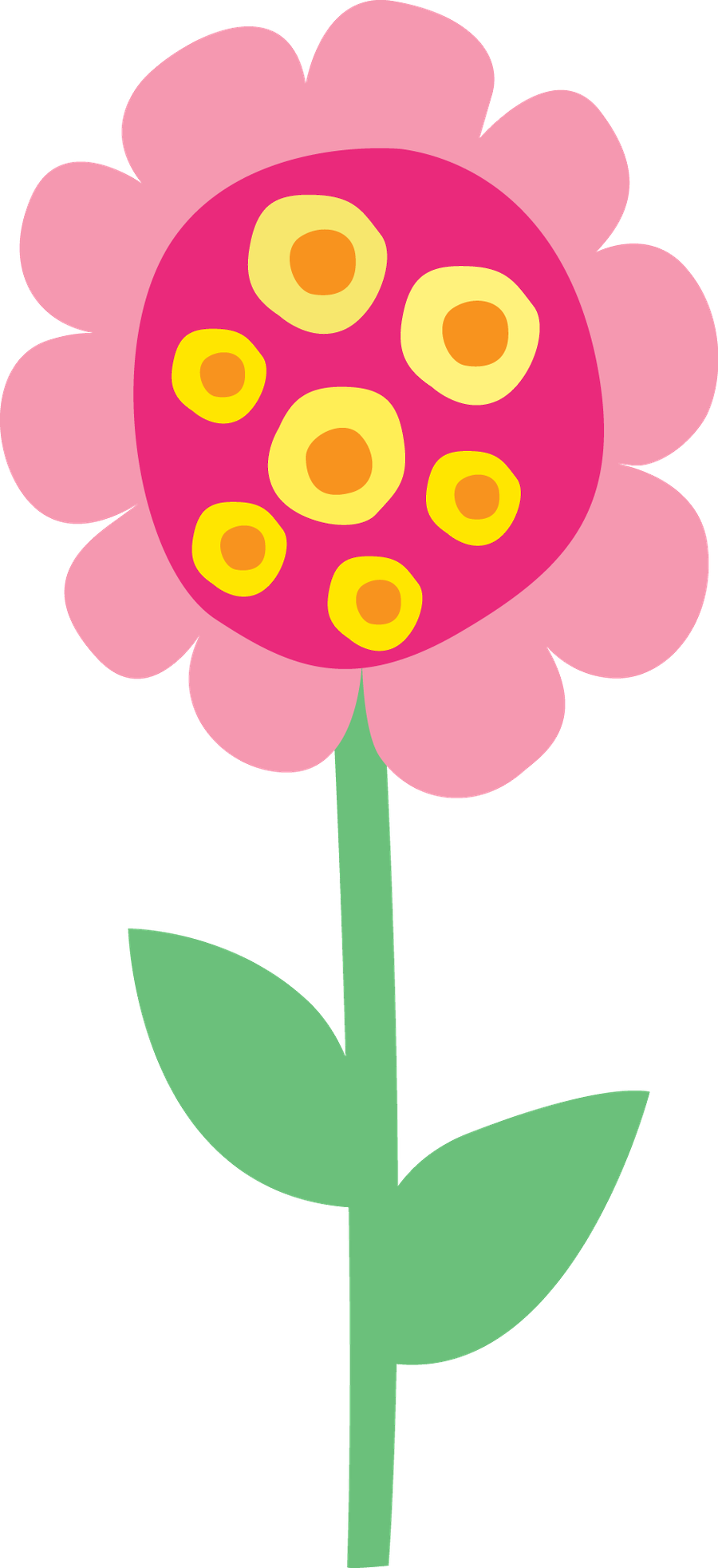 Garden Clipart, Flower Template, Pig Party, Peppa Pig - Flores De Peppa Pig - Png Download (900x1964), Png Download