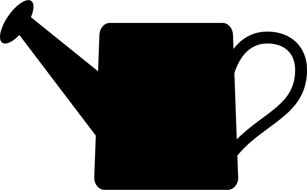 Watering Can Tool Silhouette - Clip Art - Png Download (980x606), Png Download