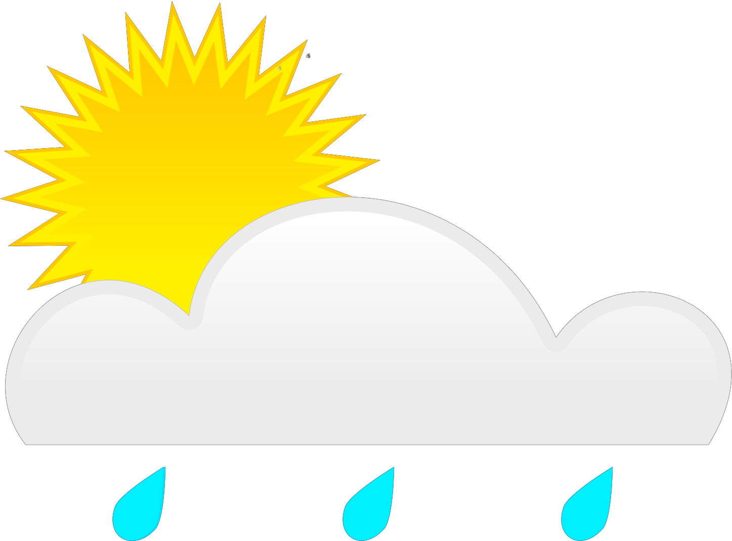 Spite Sun Rain - Sun And Rain Clipart (800x777), Png Download