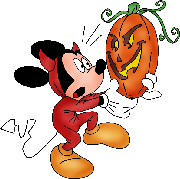 Disneyland Clipart Cruise Halloween Disney - Mickey Mouse Halloween Clipart - Png Download (600x600), Png Download