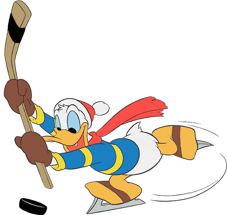 Mickey Mouse Clipart Hockey - Disney Hockey Clipart - Png Download (798x767), Png Download