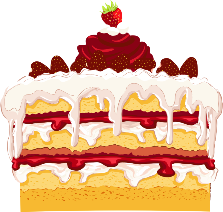 Happy Birthday Sms, Birthday Wishes Greetings, Happy - Strawberry Shortcake Dessert Clipart - Png Download (600x562), Png Download