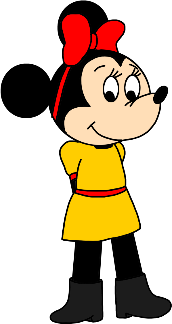 Minnie Mouse * - 1970s Minnie Mouse Clipart (660x1210), Png Download