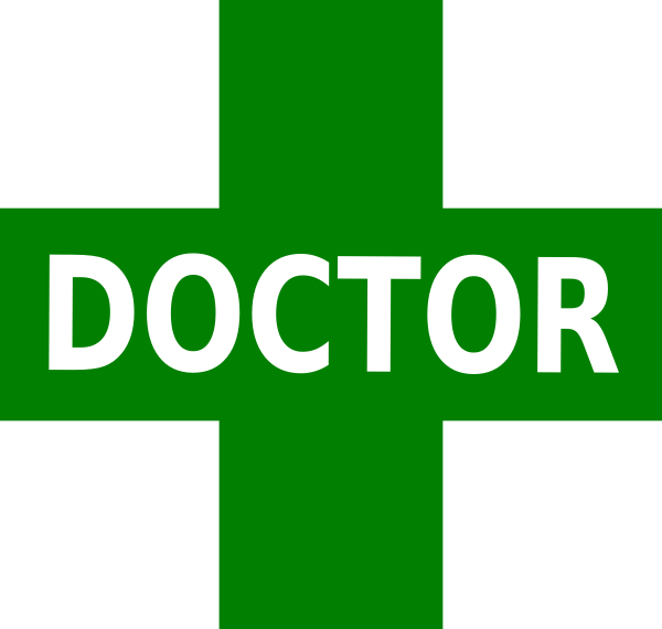Doctor Logo Green White Clip Art - Doctor Logo - Png Download (600x570), Png Download
