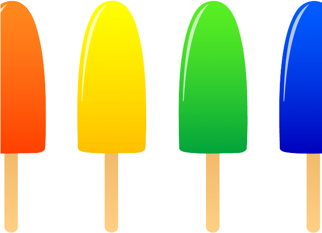Popsicle Clipart Rainbow - Ice Pop - Png Download (640x480), Png Download
