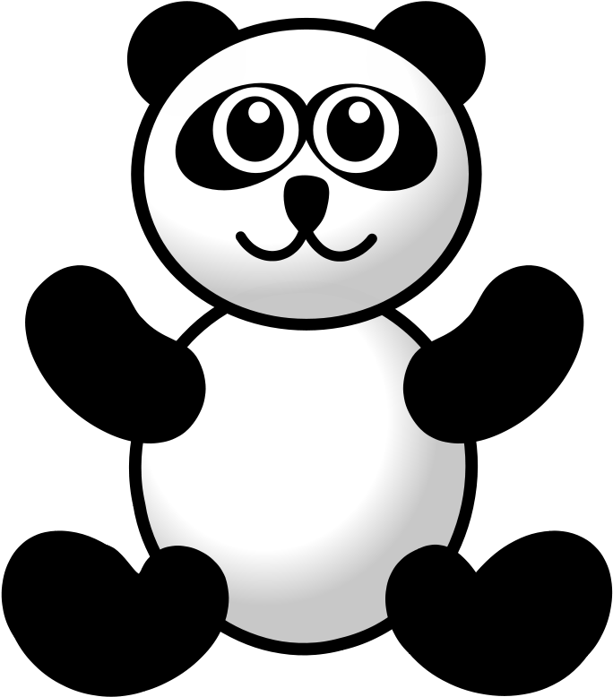Clip Art Panda - Cartoon Giant Panda Face - Png Download (800x800), Png Download