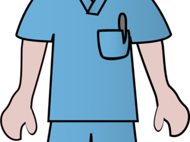 Nurse Clipart Sign - Doctor Scrubs Clip Art - Png Download (640x480), Png Download