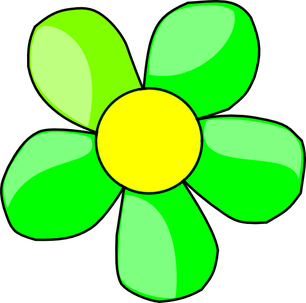 Green Floral Cliparts - Png Download (600x594), Png Download