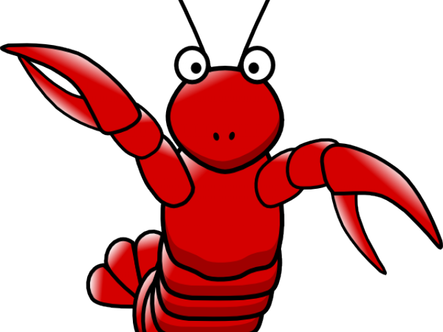 Crayfish Clipart Crawfish Beer - Cartoon Lobster Transparent Background - Png Download (640x480), Png Download