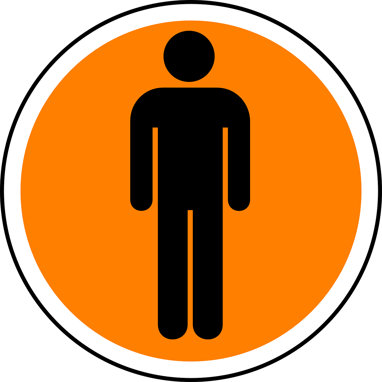 Human, Man, Sign, Symbol, Icon, Toilet - Likeness Of God Clipart (720x720), Png Download