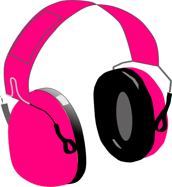 Simones Clip Art - Pink Headphones Clip Art - Png Download (552x599), Png Download