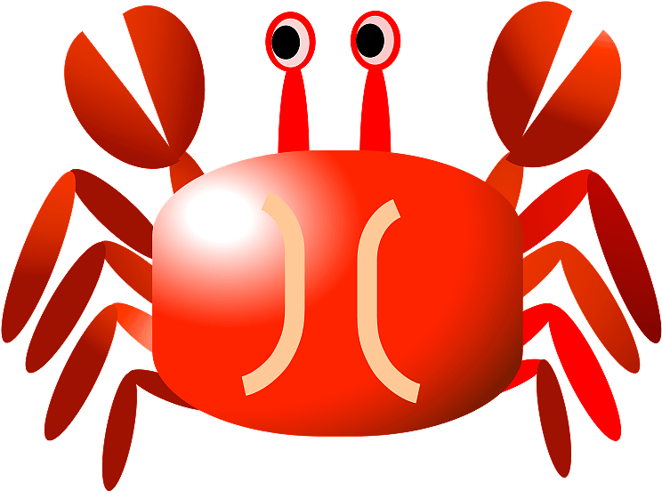 Similar Clip Art - Crab Cartoon - Png Download (566x800), Png Download