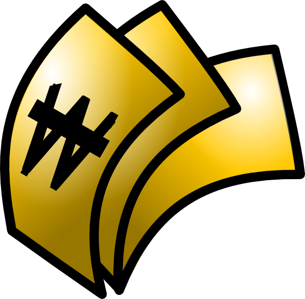 Theme Money Wons Clip - Png Download (600x589), Png Download