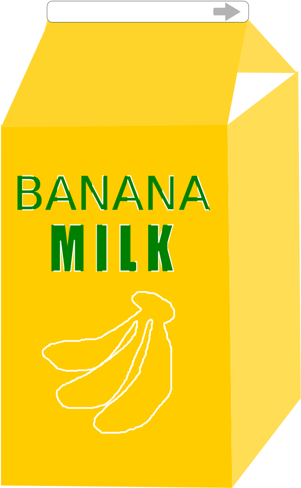 Big Image - Banana Milk Clipart - Png Download (1697x2400), Png Download