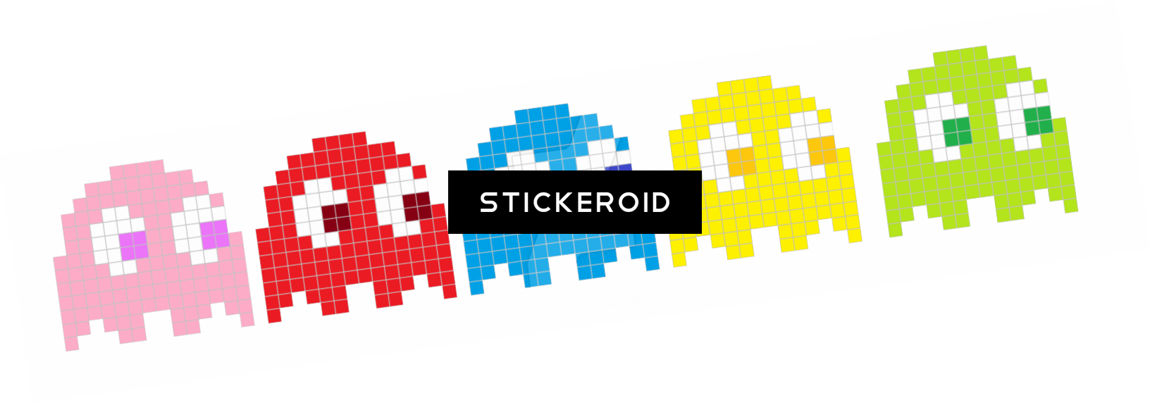 Pac-man Ghost Clipart (1632x575), Png Download