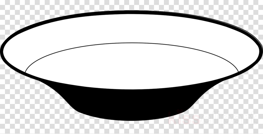 Dish Black And White Clipart Tableware Bowl Clip Art - Brace Mouth Clipart - Png Download (900x460), Png Download