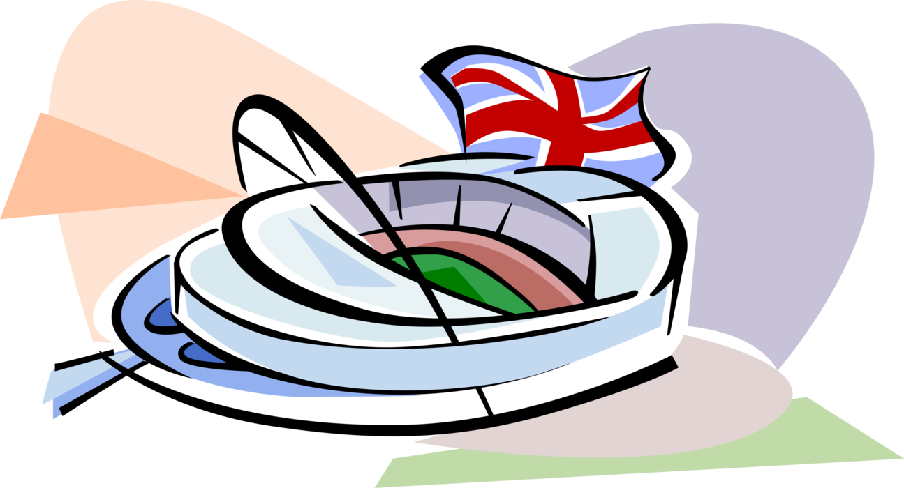 Graphic Black And White Library Wembley Football Image Clipart (1295x700), Png Download